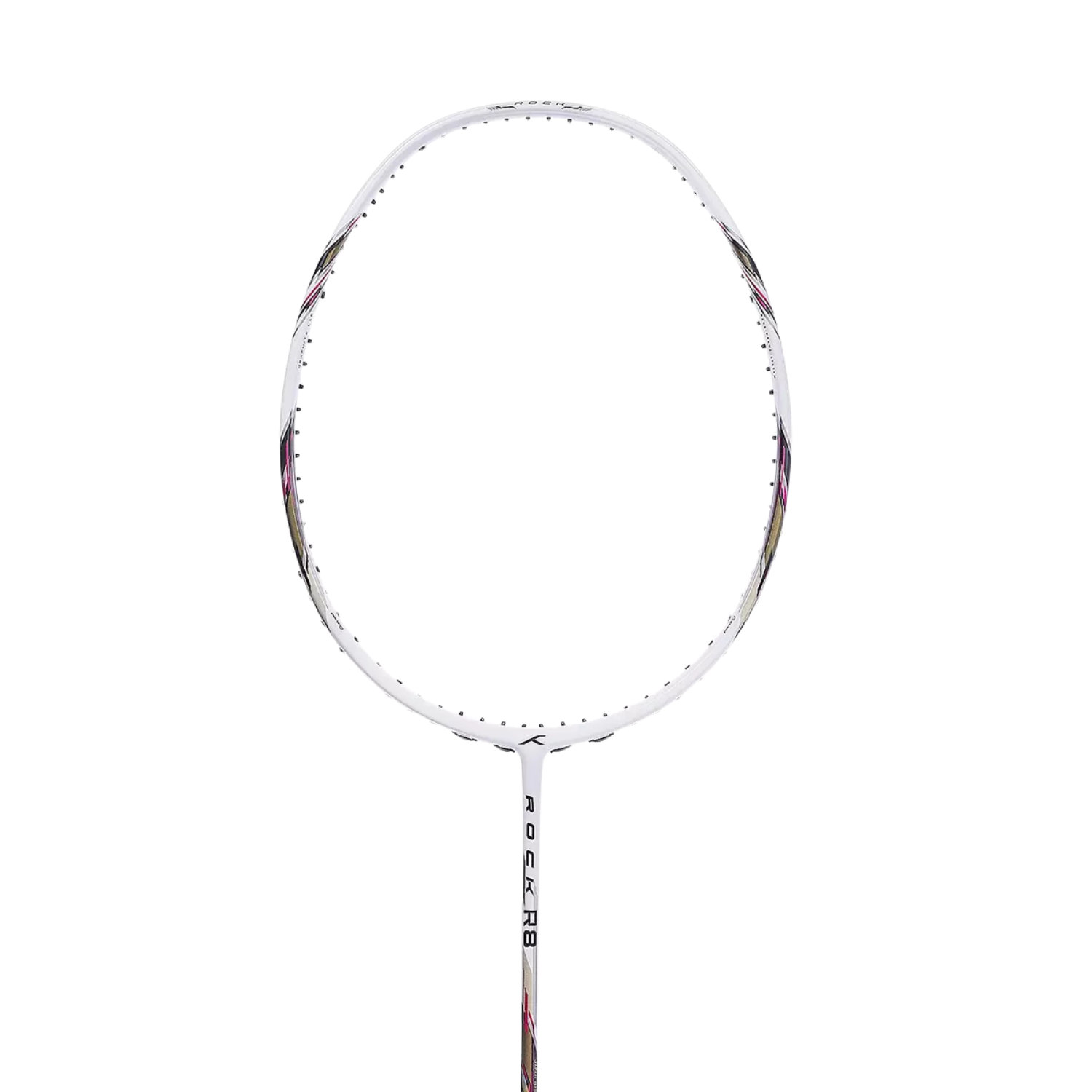 Hundred Rock R8 4U Badminton Racket - White/Black/Pink
