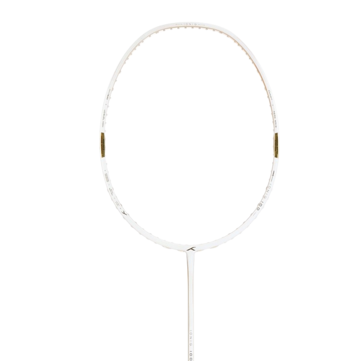 Hundred Ioniq 100 4U Badminton Racket - White/Gold