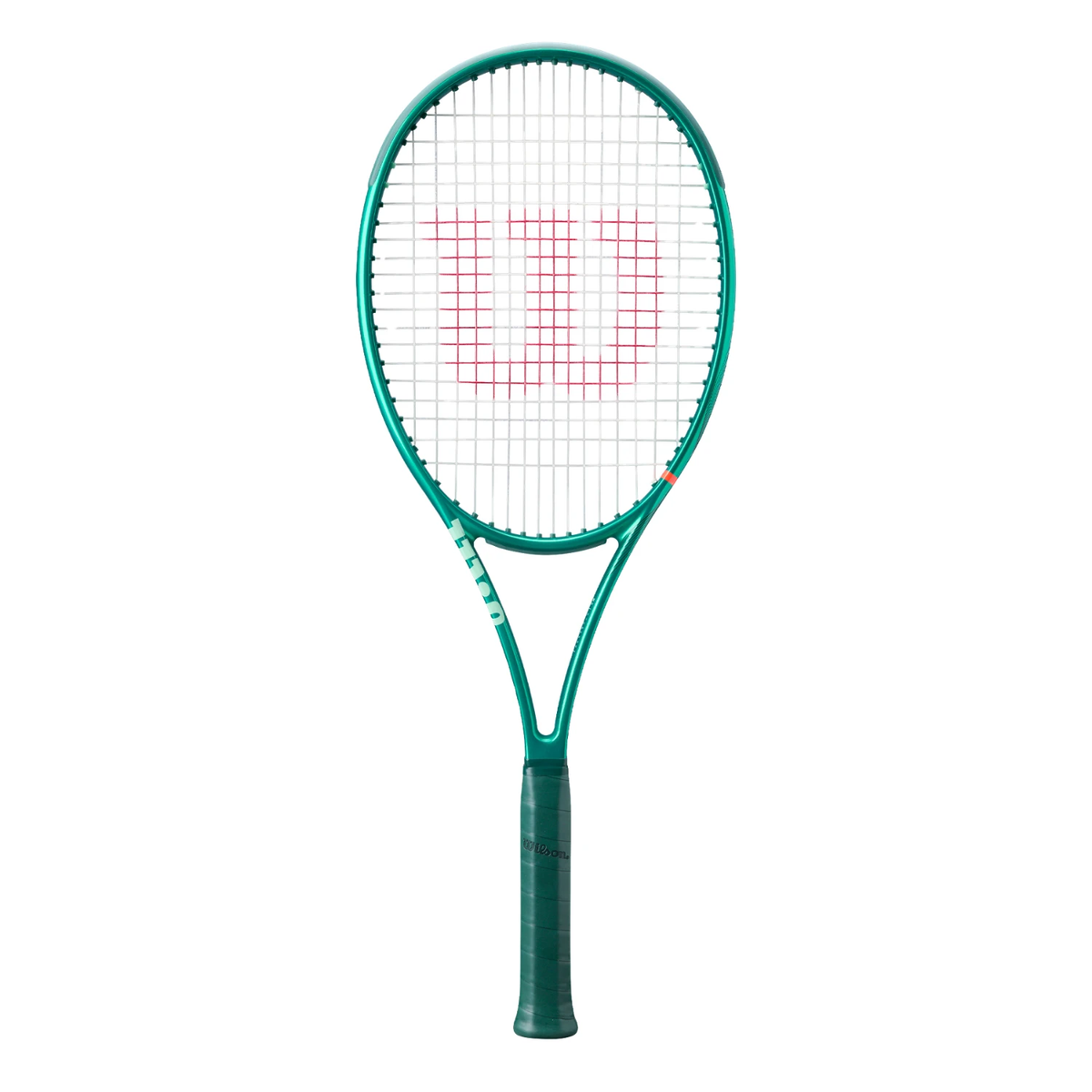 Demo Wilson Blade 98 16X19 V10 2026 Tennis Racket, Green, front view