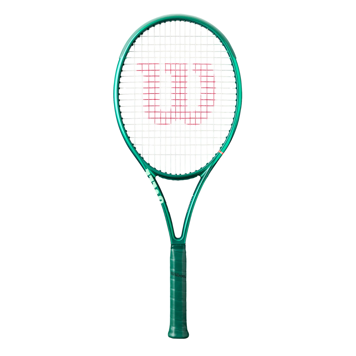 Demo Wilson Blade 100L V10 2026 Tennis Racket, Green, front view