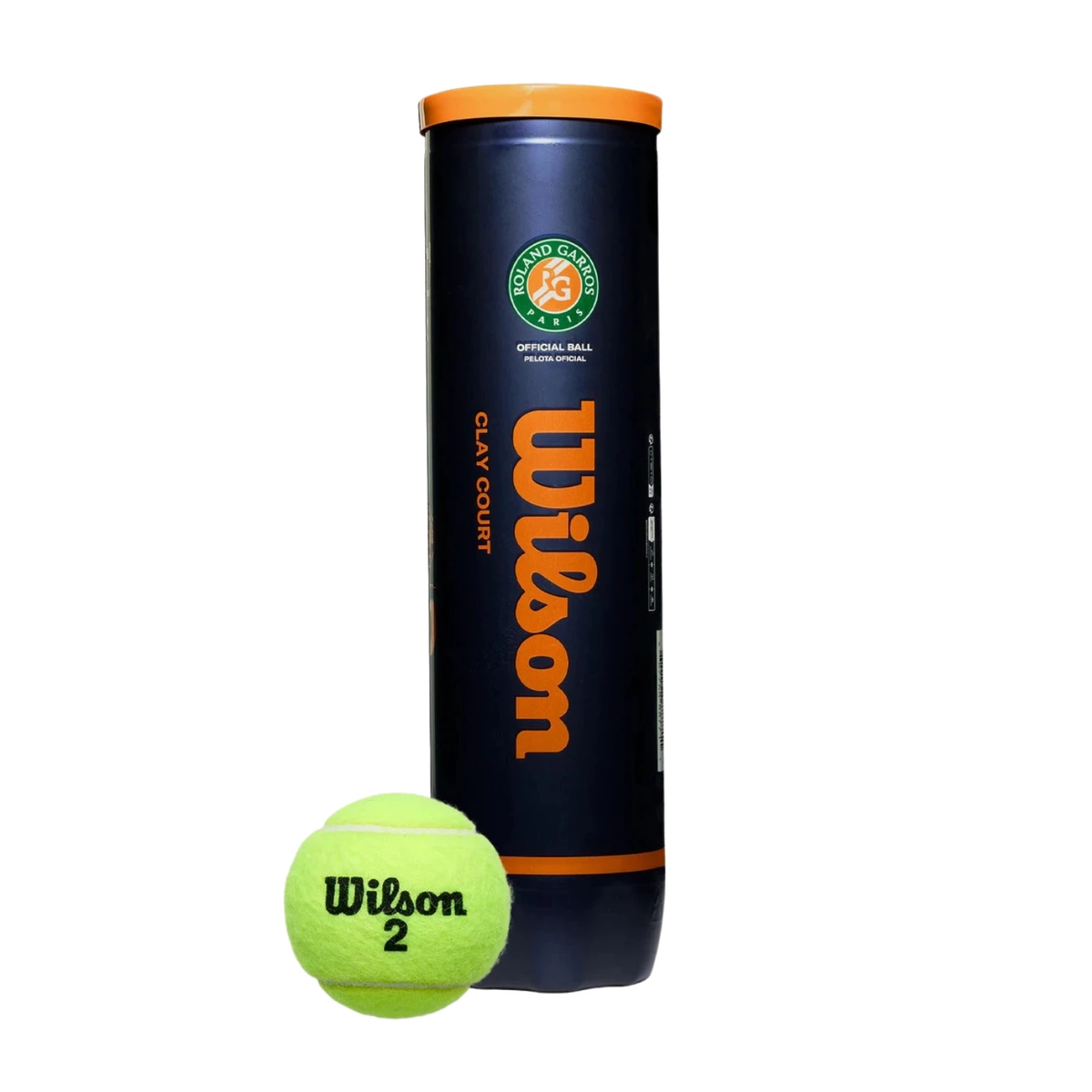 Wilson Roland Garros Clay Court 4 Ball Can - Yellow Tennis Balls Wilson
