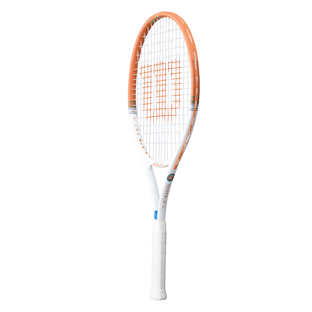 Wilson Roland Garros Elite Jr 25 Tennis Racket, Navy/Orange, back view