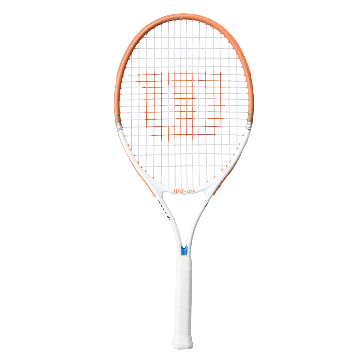 Wilson Roland Garros Elite Jr 25 Tennis Racket, Navy/Orange, front view