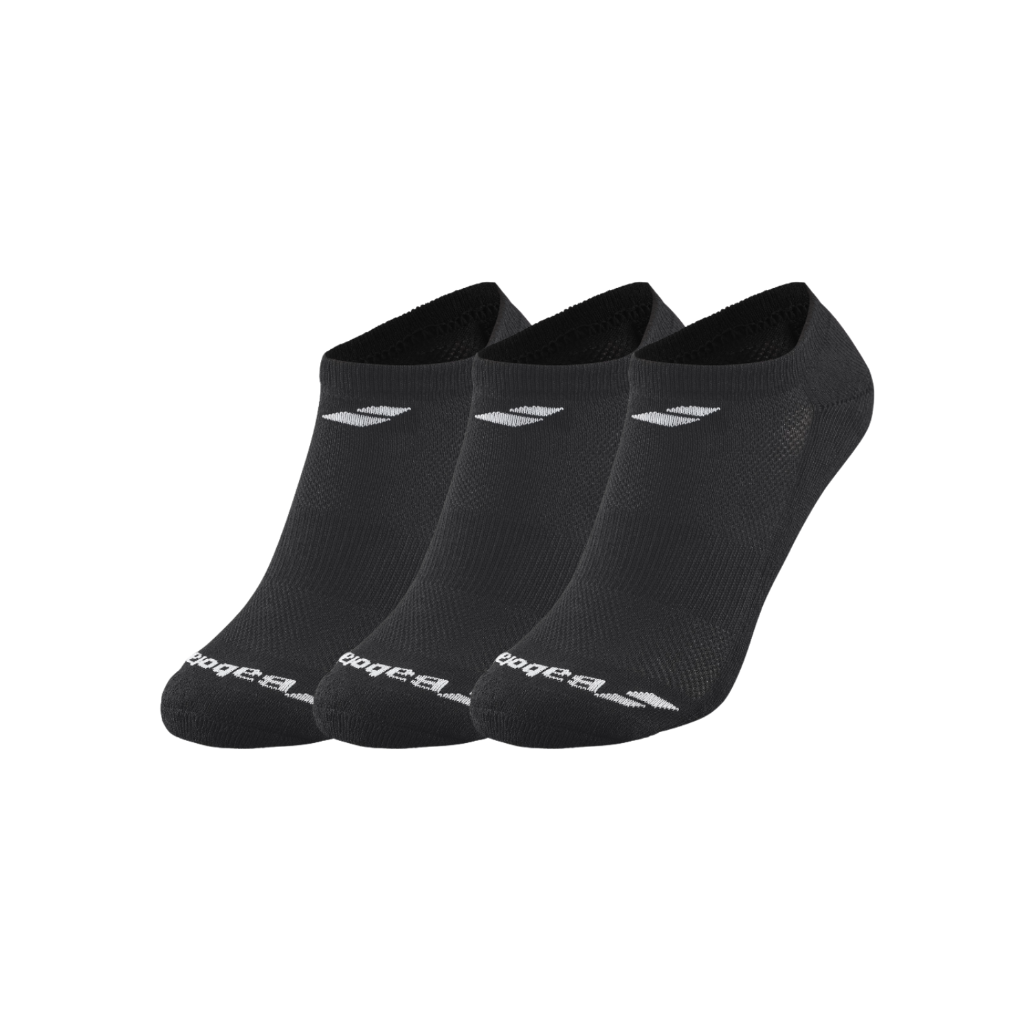 Babolat Invisible Socks 3 Pair Pack (Unisex) - Black Black Black Clothing Babolat