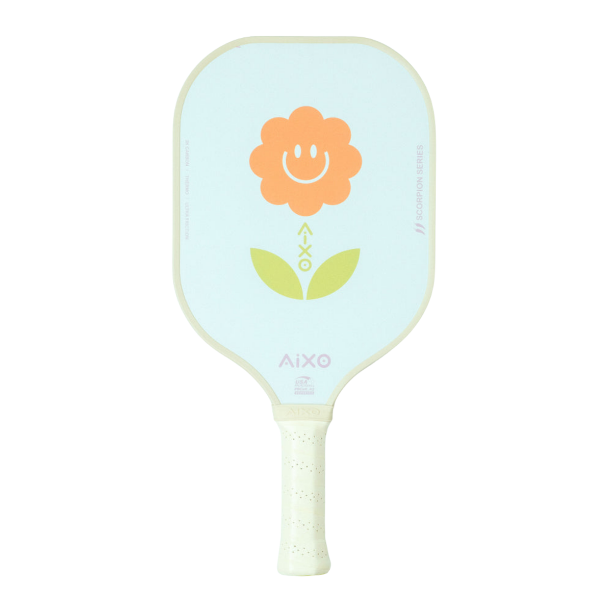 Aixo P11A Scorpion Series Supernature 3K Raw Carbon Pickleball Paddle White One Size Pickleball Paddle Aixo