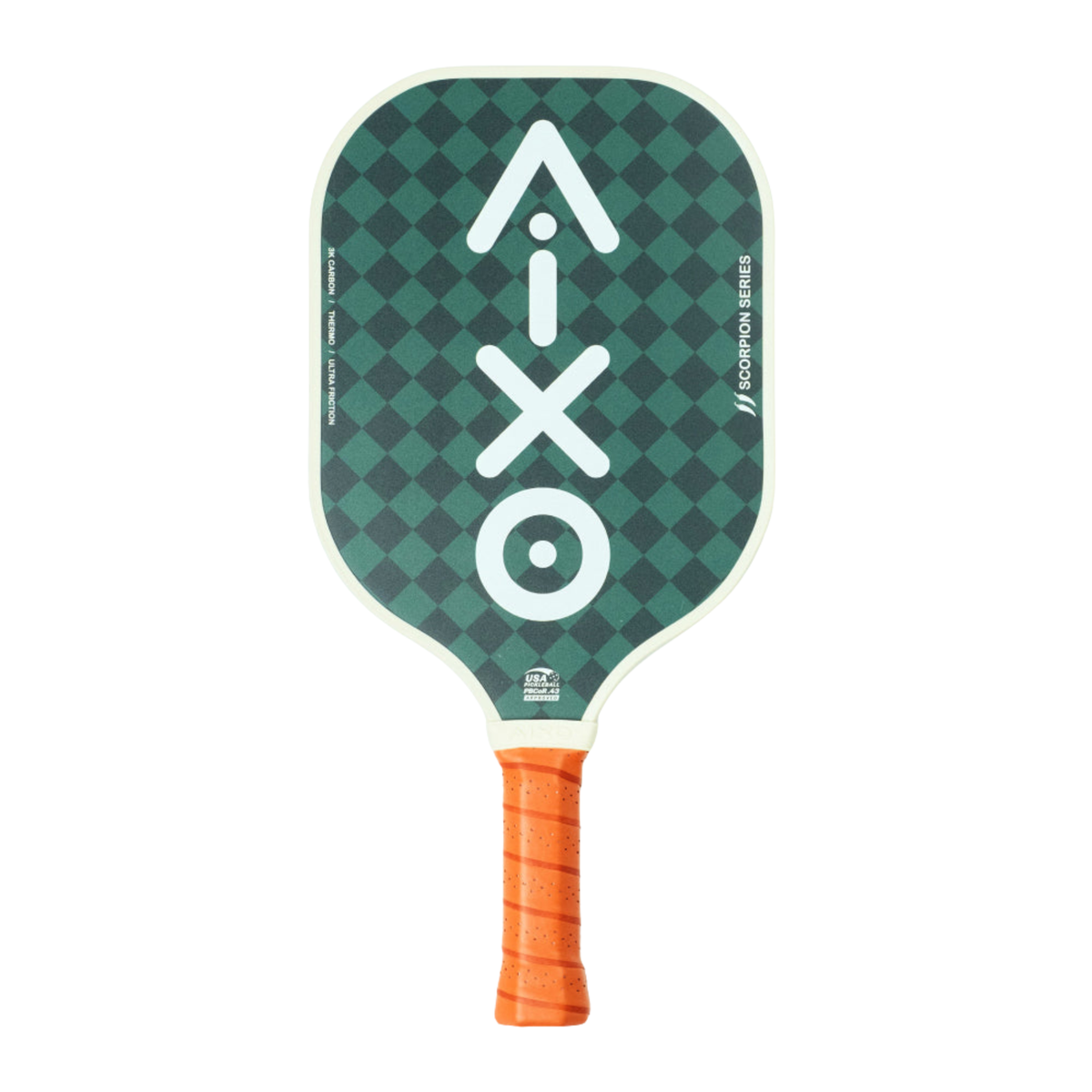Aixo P11A Scorpion Series Country Club 3K Raw Carbon Pickleball Paddle Green One Size Pickleball Paddle Aixo