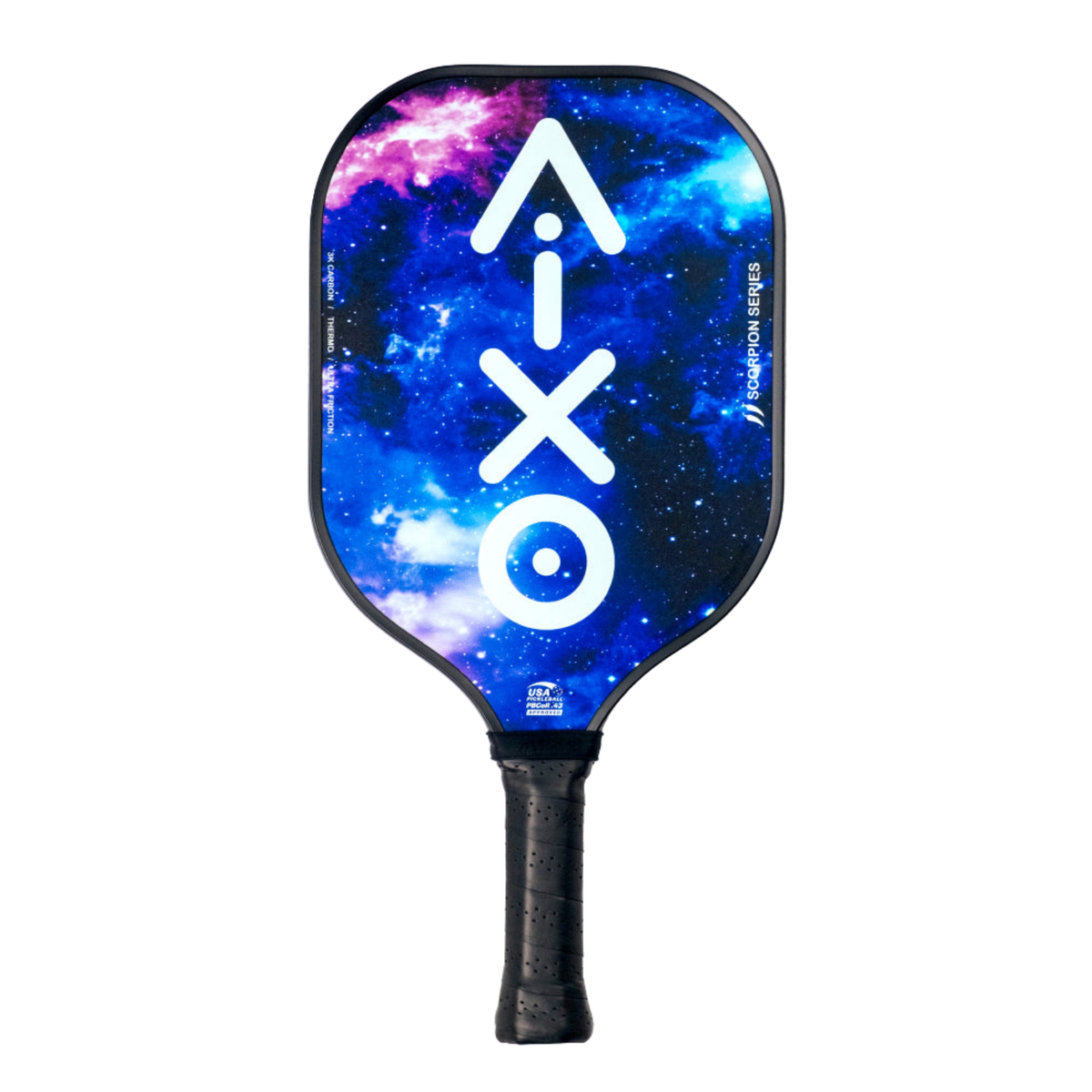 Aixo P11A Scorpion Series Spaceballs 3K Raw Carbon Pickleball Paddle Rainbow One Size Pickleball Paddle Aixo