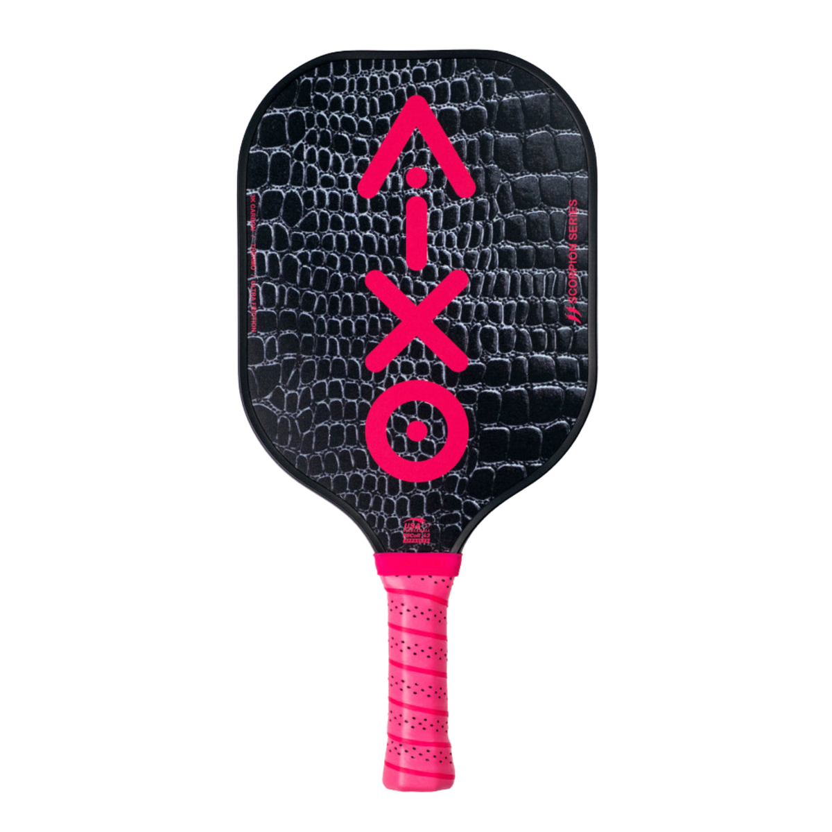 Aixo P11A Scorpion Series Glam Slam 3K Raw Carbon Pickleball Paddle Black Pink One Size Pickleball Paddle Aixo