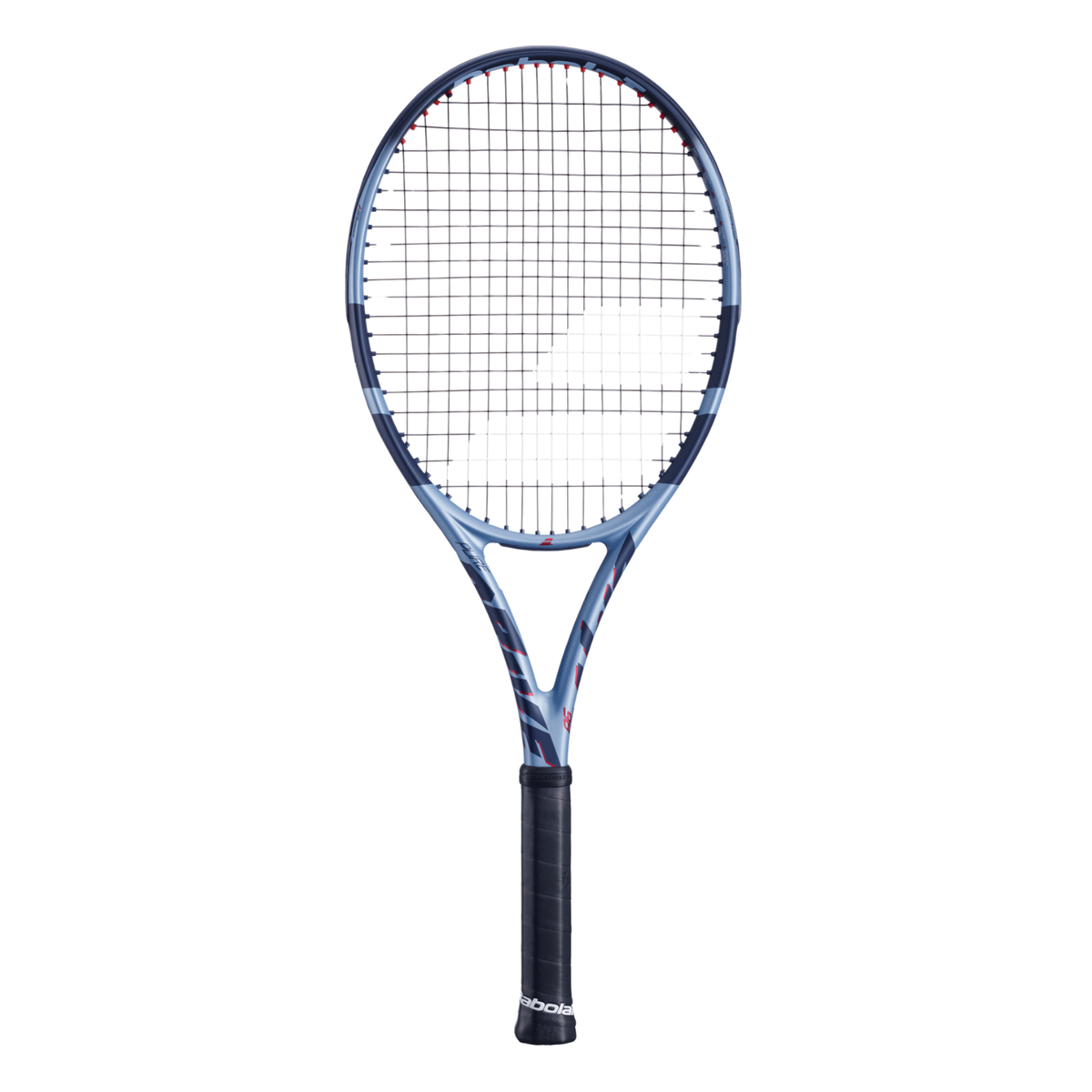 Demo Babolat Pure Drive 98 305g Gen11 Strung Tennis Racket, Metallic Blue/Midnight Blue, front view