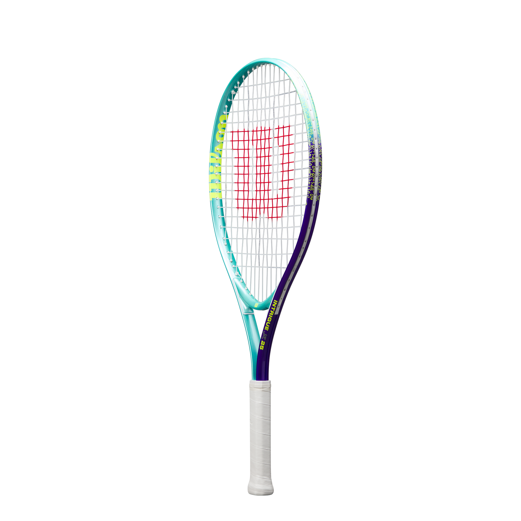 Wilson Intrigue Junior 25 Girls Tennis Racket - 205g - Green/Navy