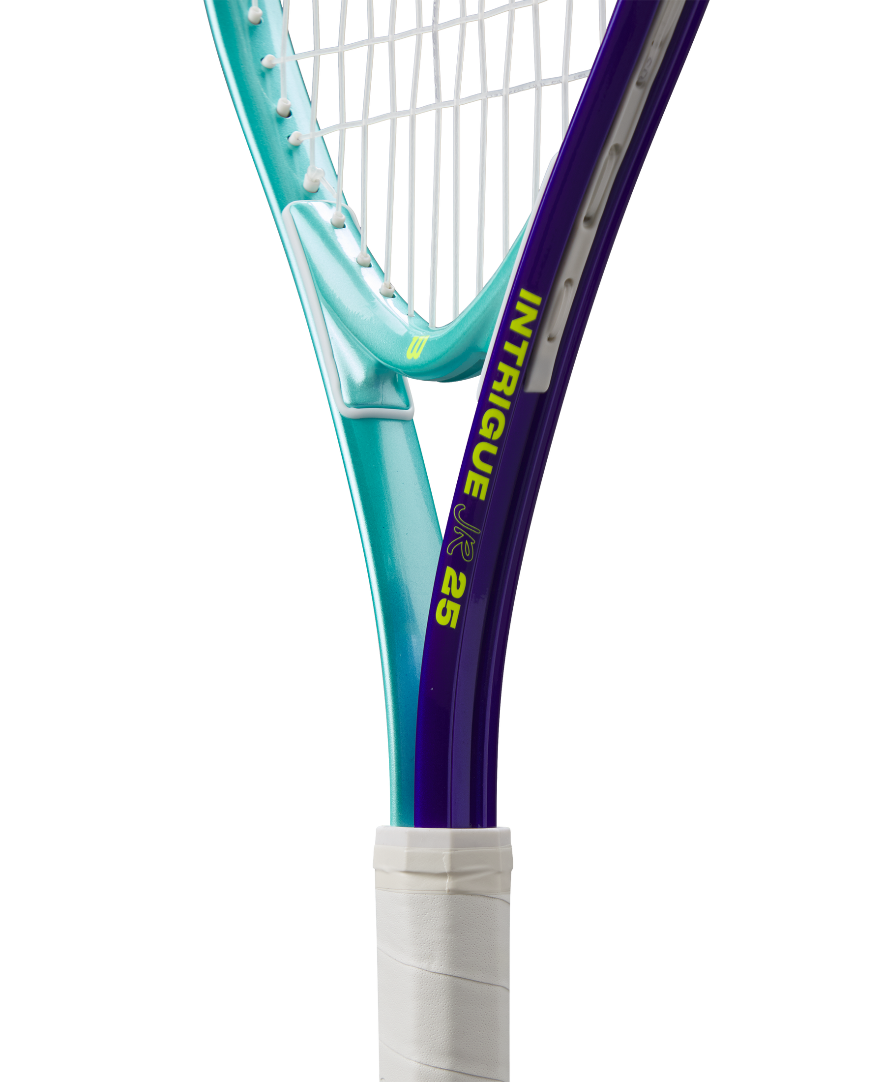 Wilson Intrigue Junior 25 Girls Tennis Racket - 205g - Green/Navy