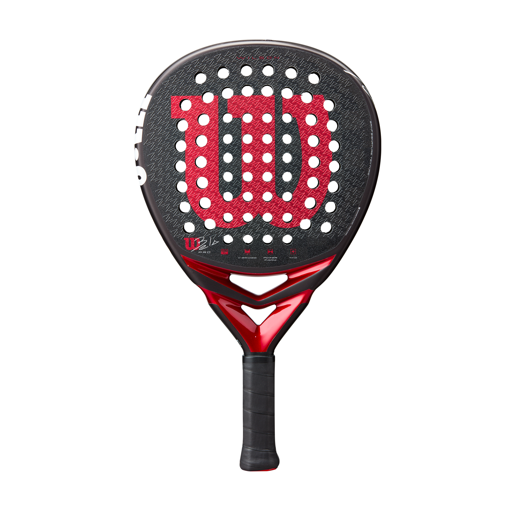 Wilson Bela Pro V3 Padel Racket - Black/Red