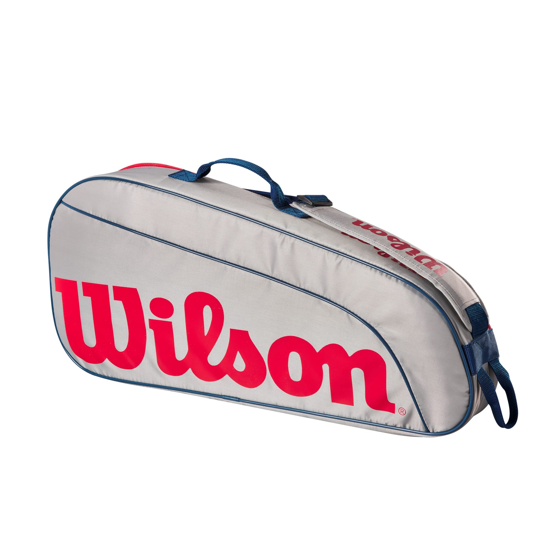 Wilson Junior 3 Pack Racket Bag - Grey/Red