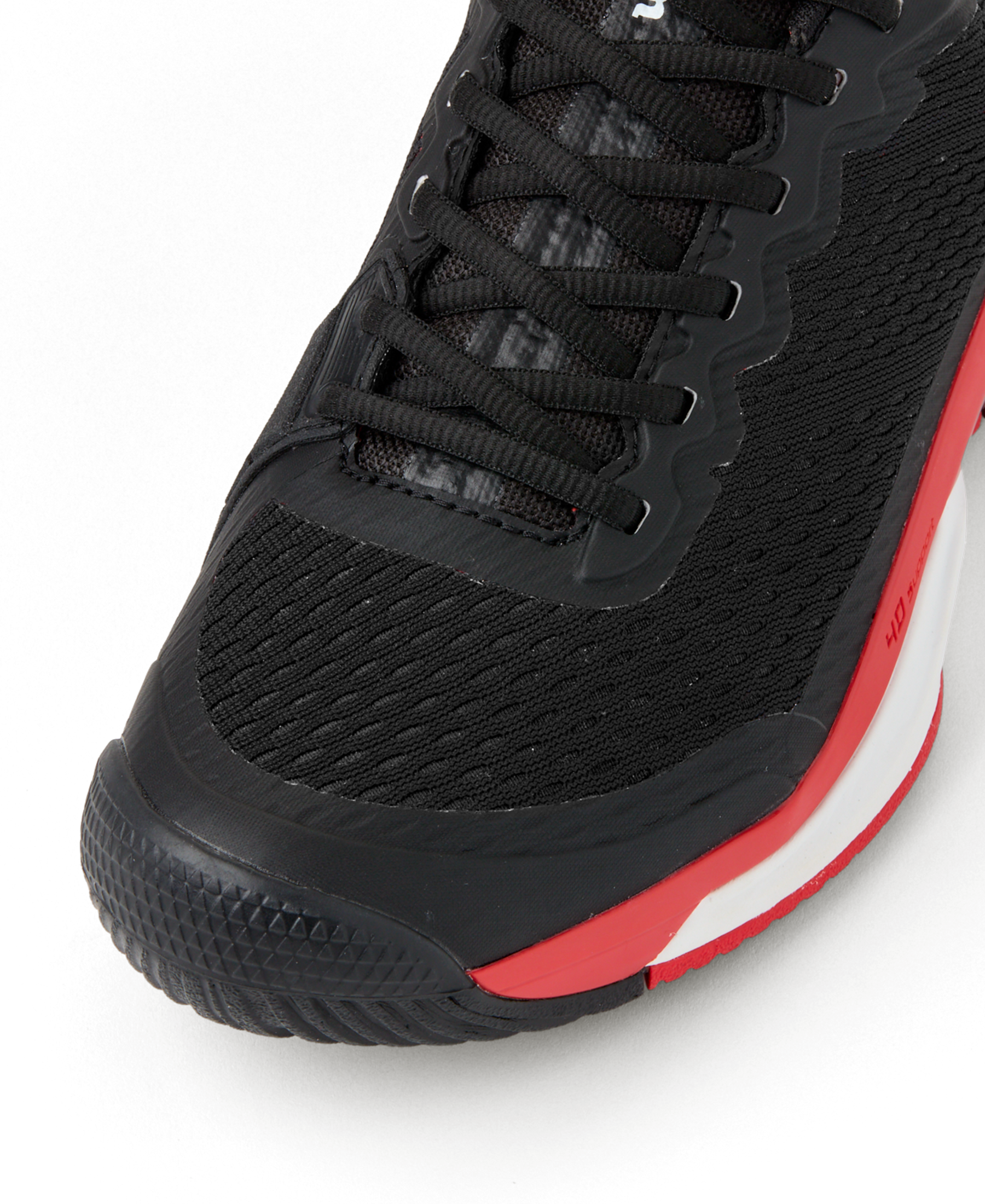 Wilson Rush Pro 4.5 Tennis Shoes Men - Black/Red