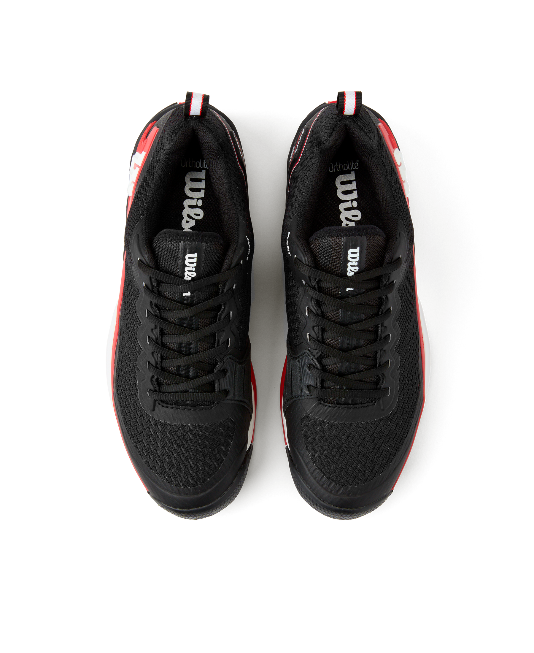 Wilson Rush Pro 4.5 Tennis Shoes Men - Black/Red
