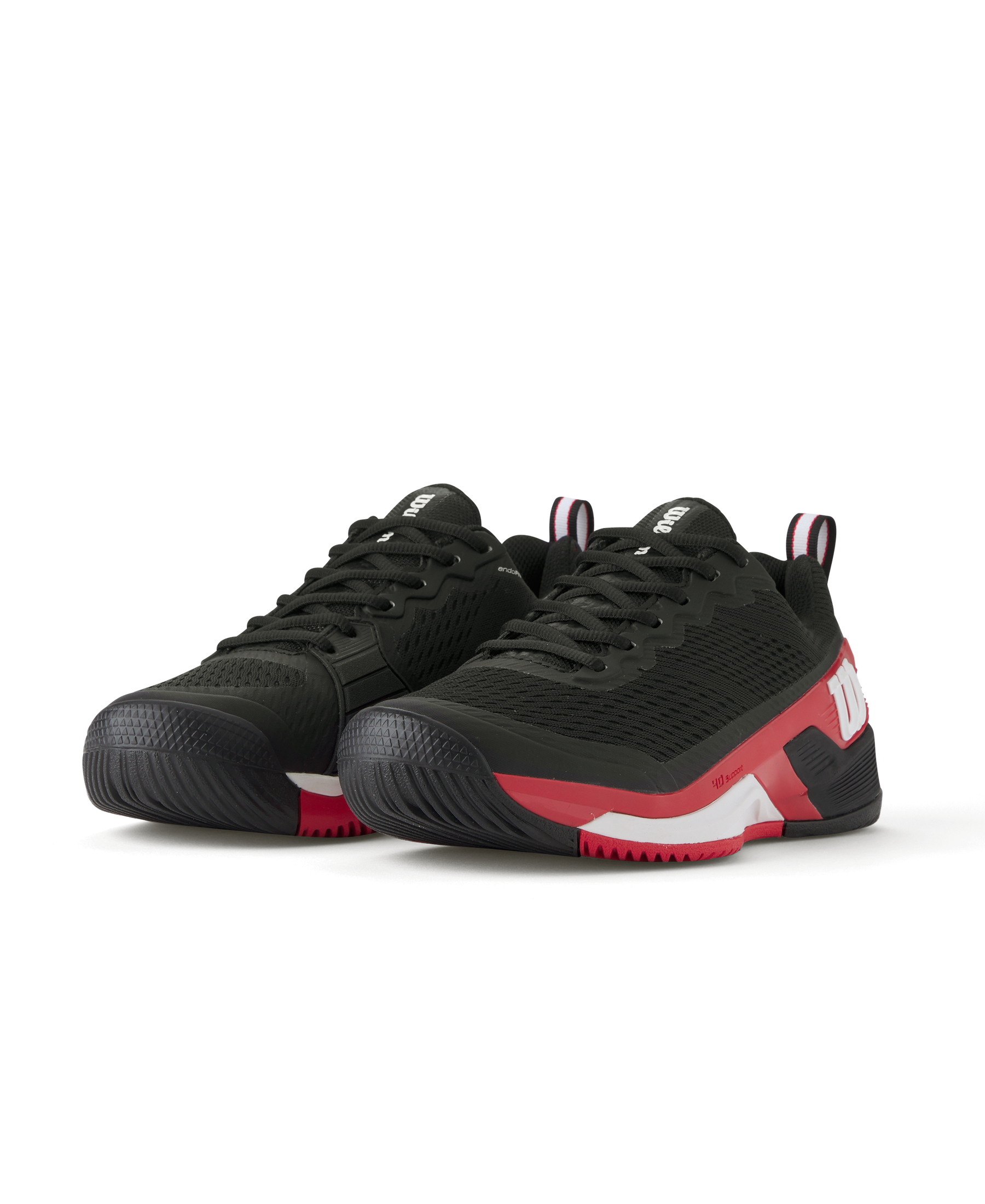 Wilson Rush Pro 4.5 Tennis Shoes Men - Black/Red