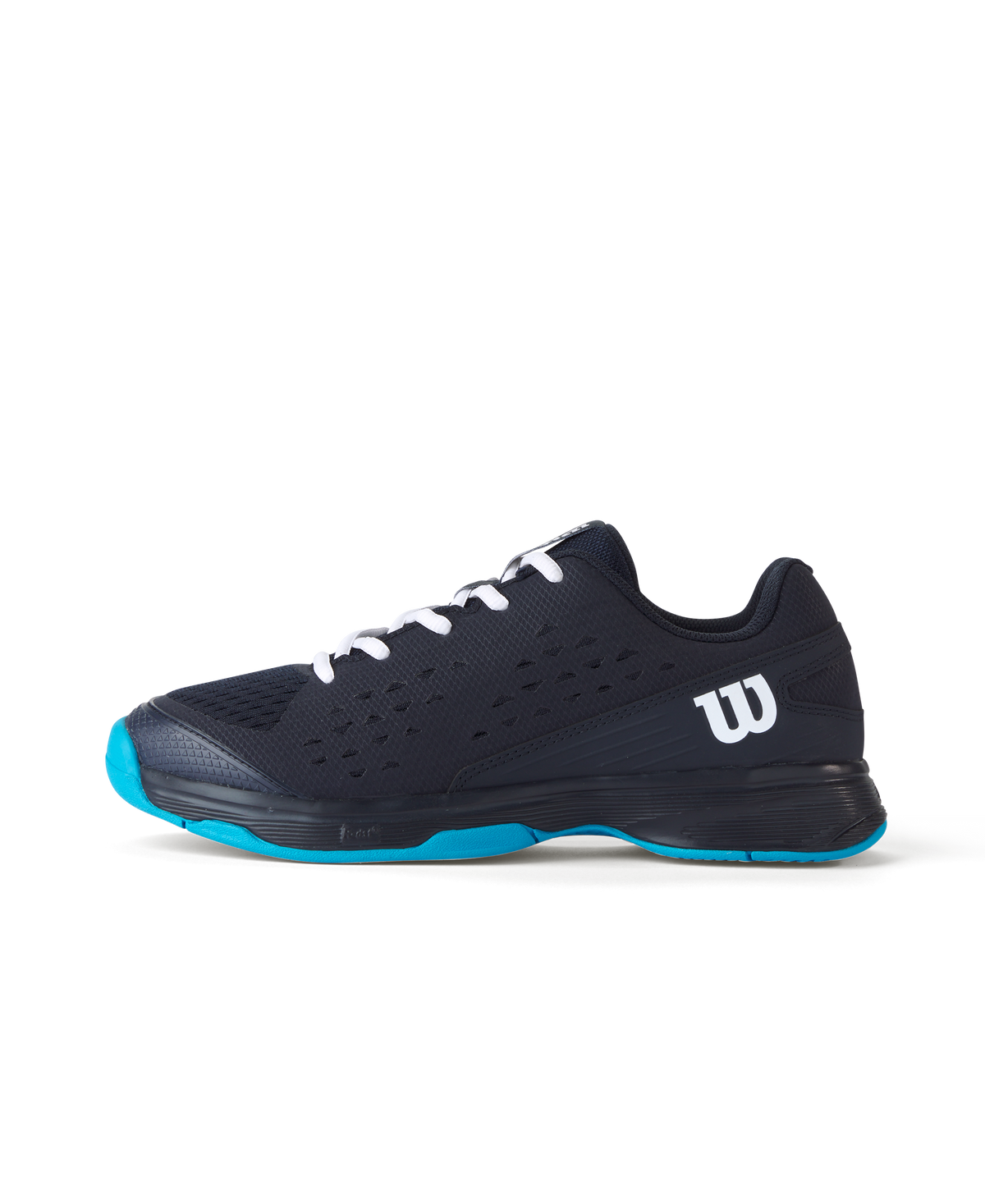 Wilson Rush Pro L Tennis Shoes Junior - Black/ Blue