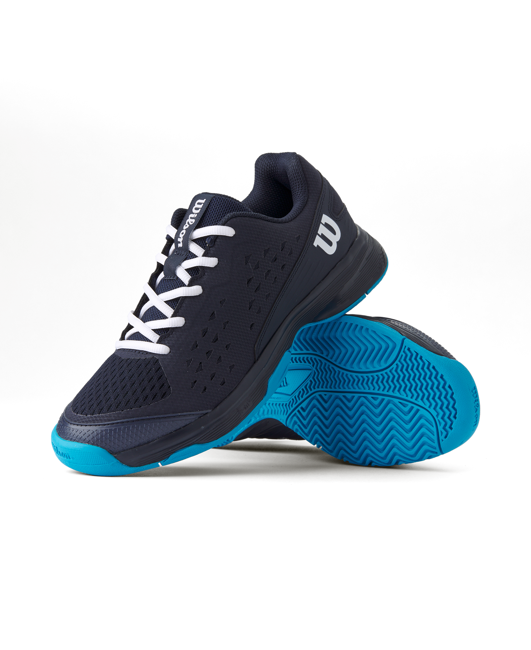 Wilson Rush Pro L Tennis Shoes Junior - Black/ Blue