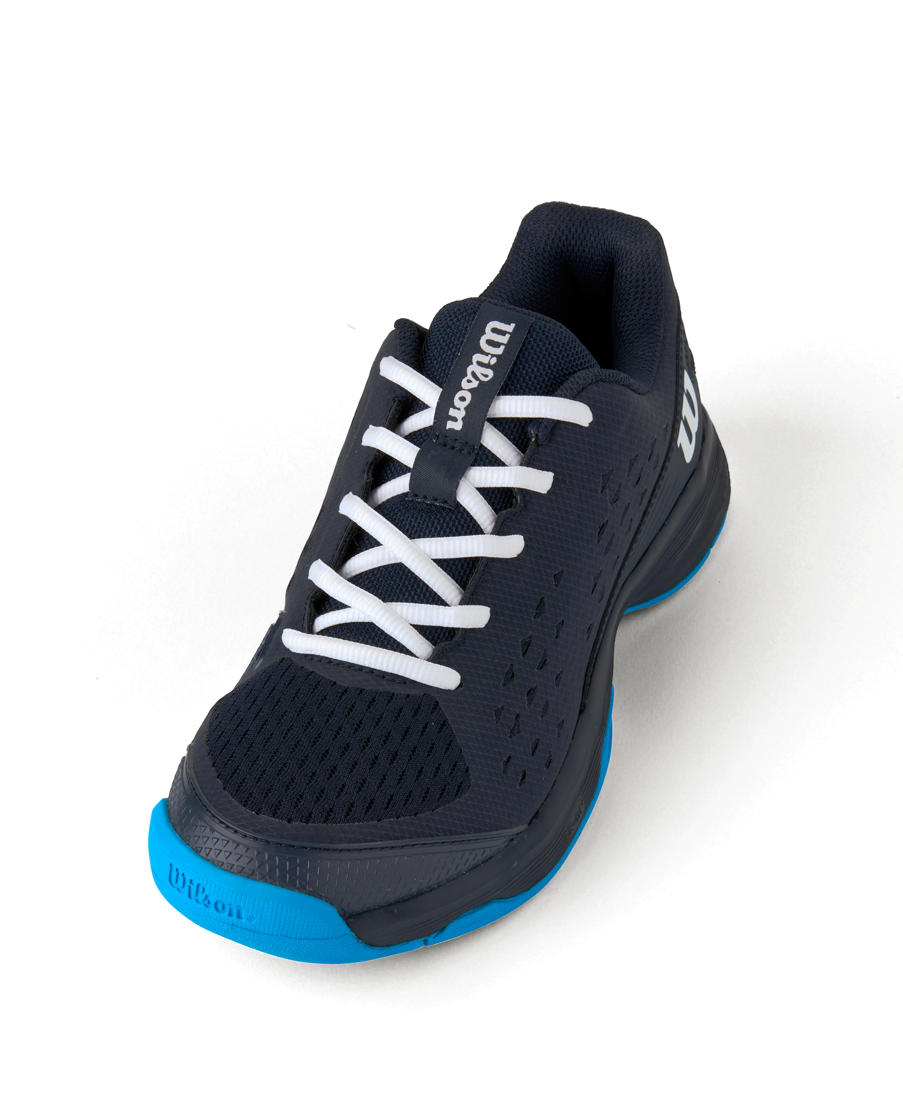 Wilson Rush Pro L Tennis Shoes Junior - Black/ Blue