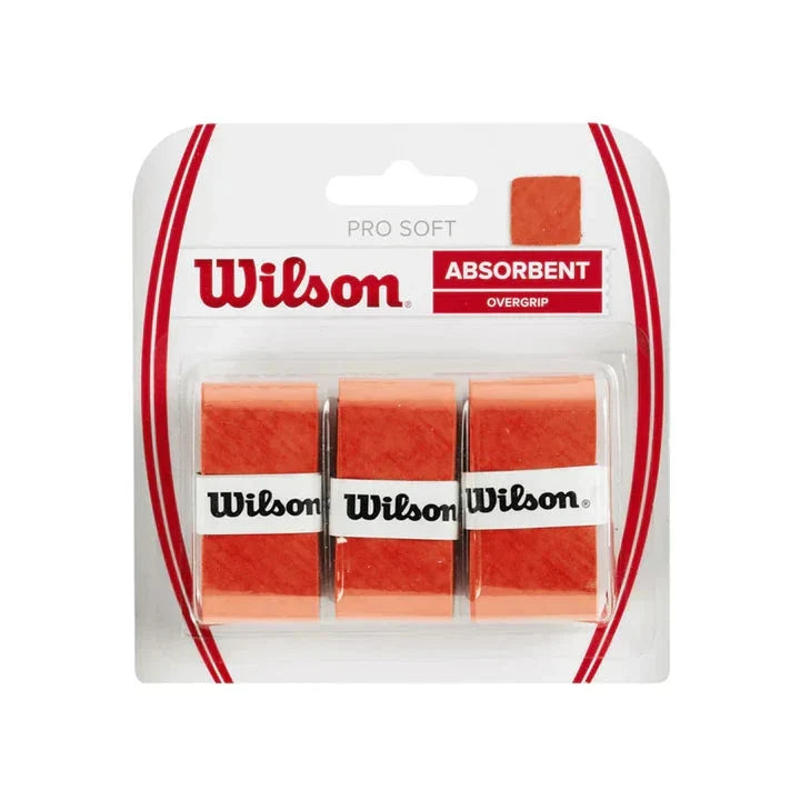 Wilson Pro Soft (WRZ4040OR) Overgrip Orange ORANGE One Size Grips Wilson