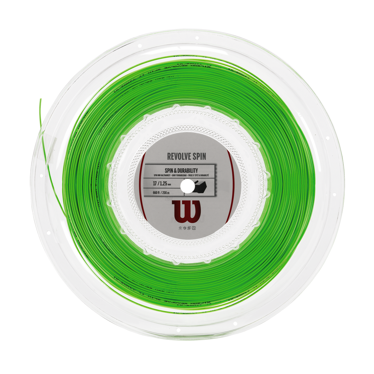 Wilson Revolve Spin 17 Tennis String Reel, Green