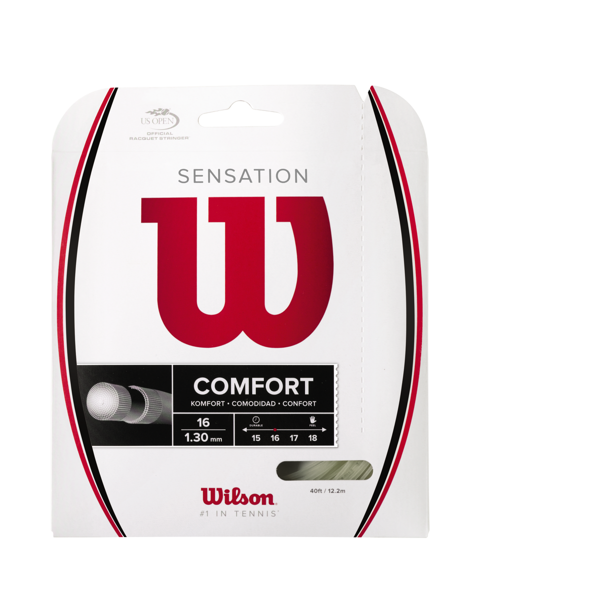 Wilson Sensation 16 String Set - White NATURAL 1.30mm 12M Set String (Packs) Wilson