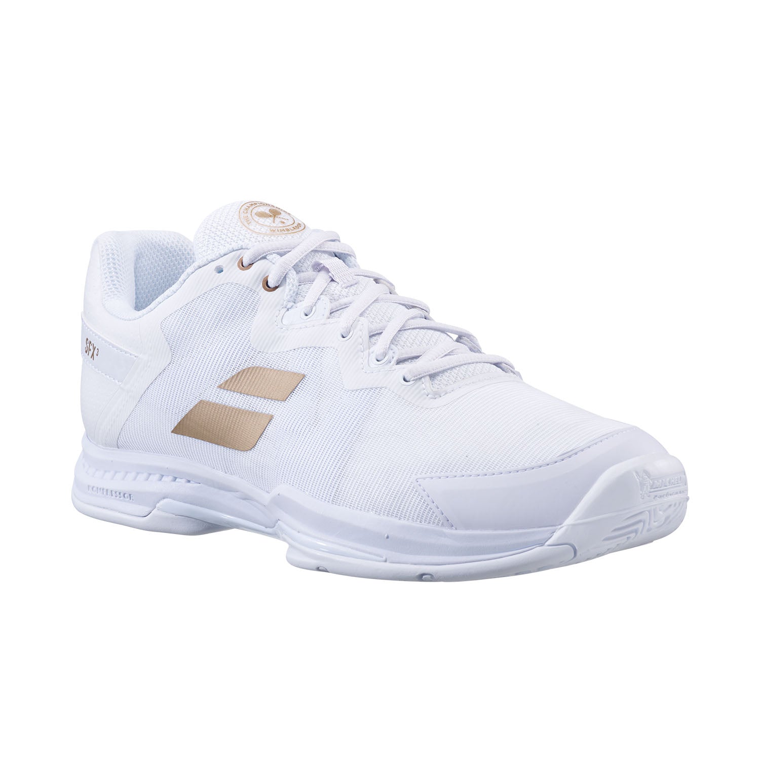 Babolat SFX 3 Wimbledon All Court Tennis Shoe Women - White/Gold