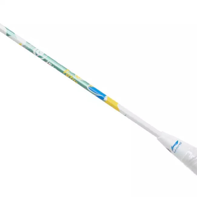 Li-Ning AxForce Junior Badminton Racket - White/Black