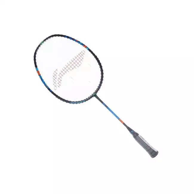Li-Ning AxForce Kids Badminton Racket - White/Black