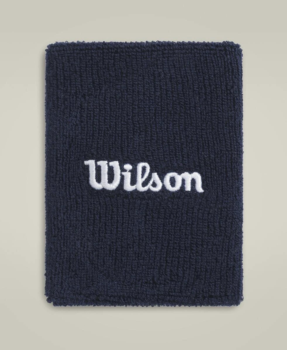 Wilson Wide Terry Wristbands Unisex - Navy Classic Navy One Size Accessories Wilson