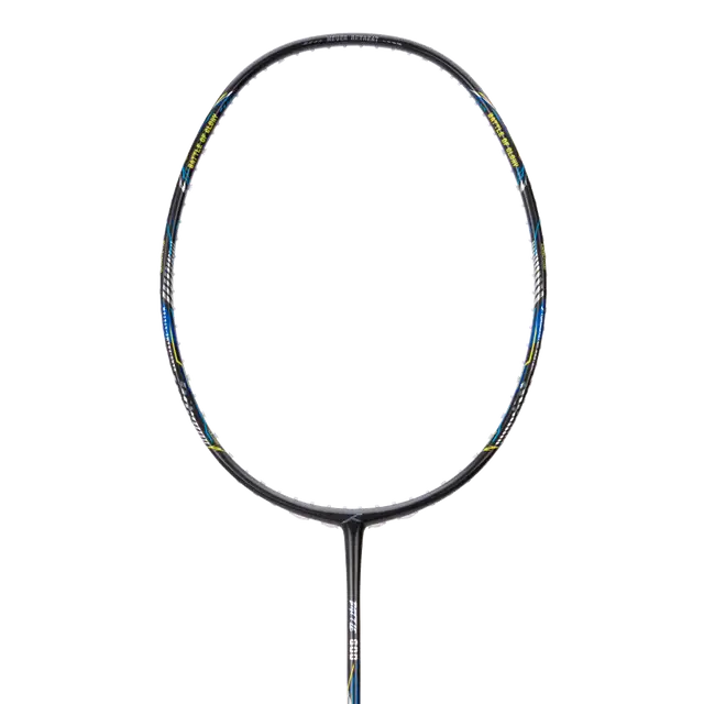 Hundred Battle 600 4U Badminton Racket - Dark Grey/Orange/Silver