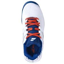 Babolat Propulse All Court Tennis Shoe Junior Boy - White/Blue