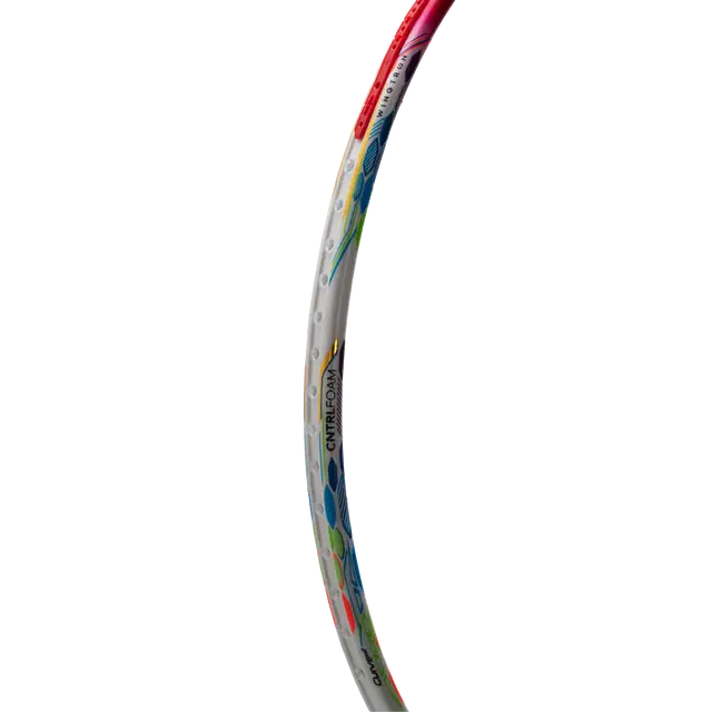 Hundred Flutter 7 Attack 4U Badminton Racket - White/Red
