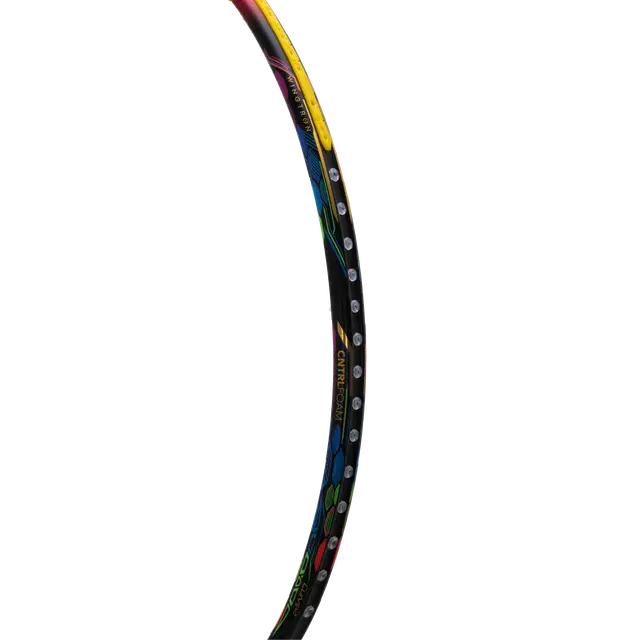 Hundred Flutter 7 Attack 4U Badminton Racket - Black/Red