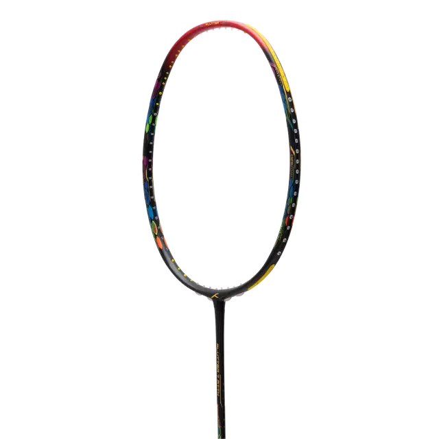 Hundred Flutter 7 Attack 4U Badminton Racket - Black/Red