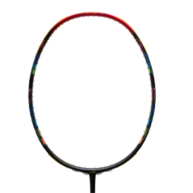 Hundred Flutter 7 Attack 4U Badminton Racket - Black/Red