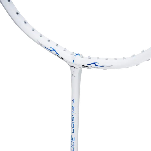Hundred T-Fusion 300 4U Badminton Racket - White