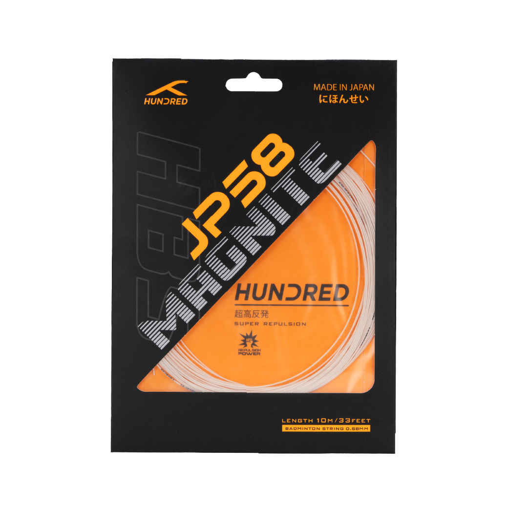 Hundred JP58 Magnite Badminton String Reel - Ice White, 200m Badminton String Hundred