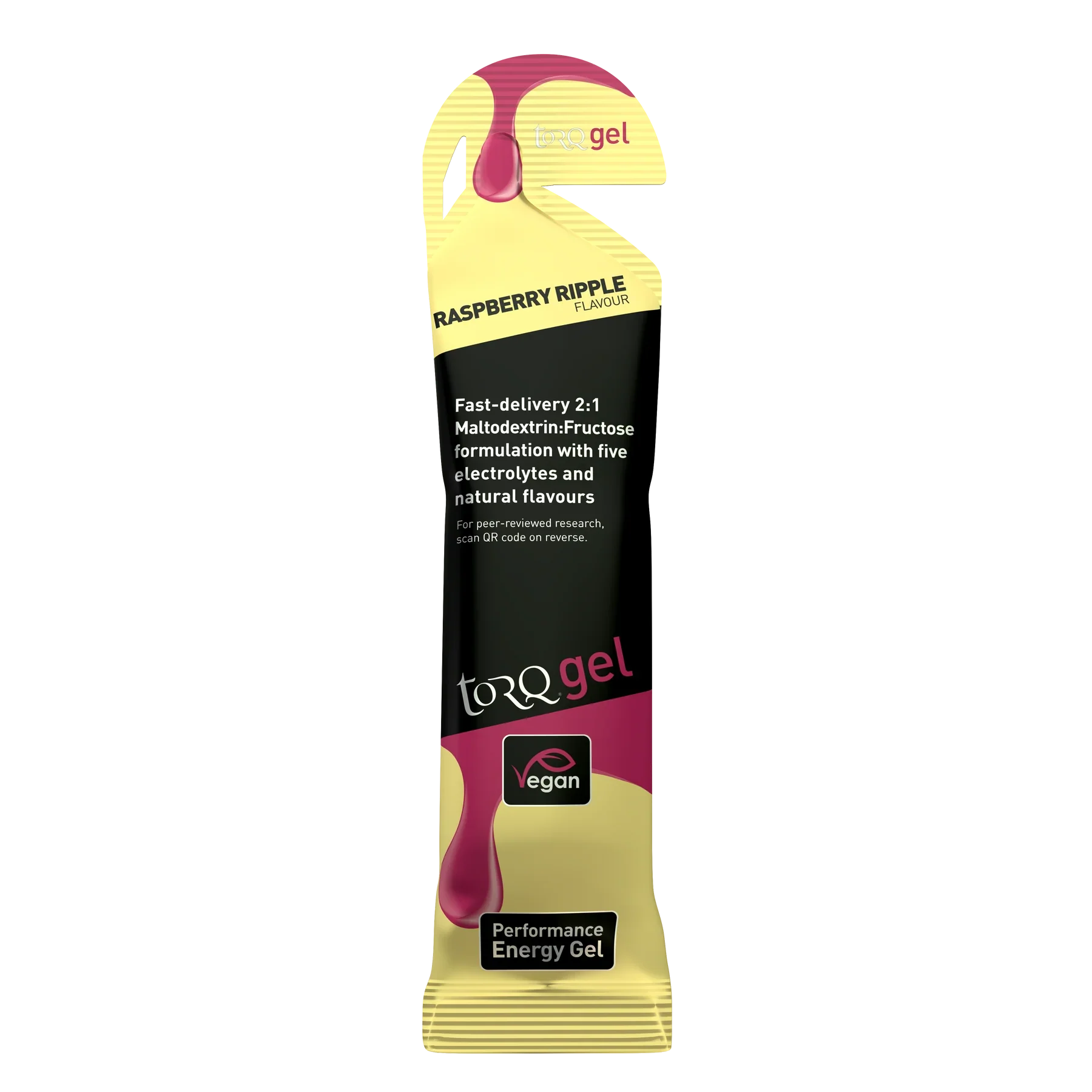Torq Energy Gels (Single) - Raspberry Ripple