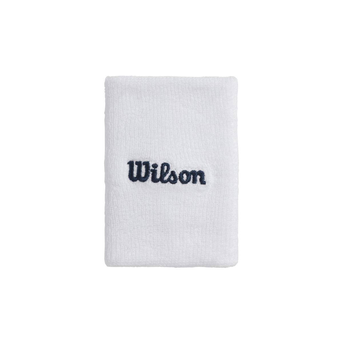 Wilson wide terry wristband, white