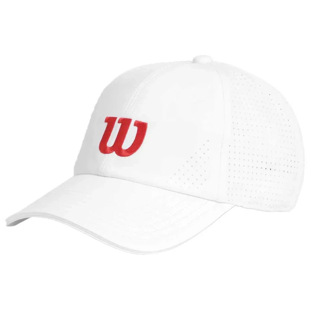 Wilson Active Perforated Cap - White Bright White Infrared L XL Headwear Wilson