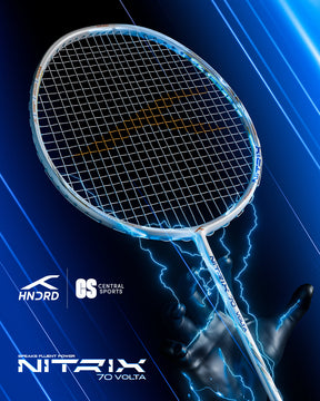 Hundred Nitrix 70 Volta Badminton Racket - White