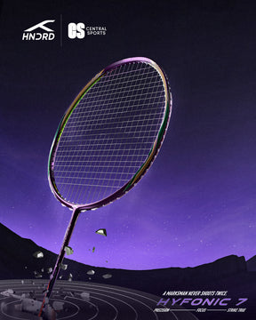 Hundred Hyfonic 7 Badminton Racket - Purple/Green