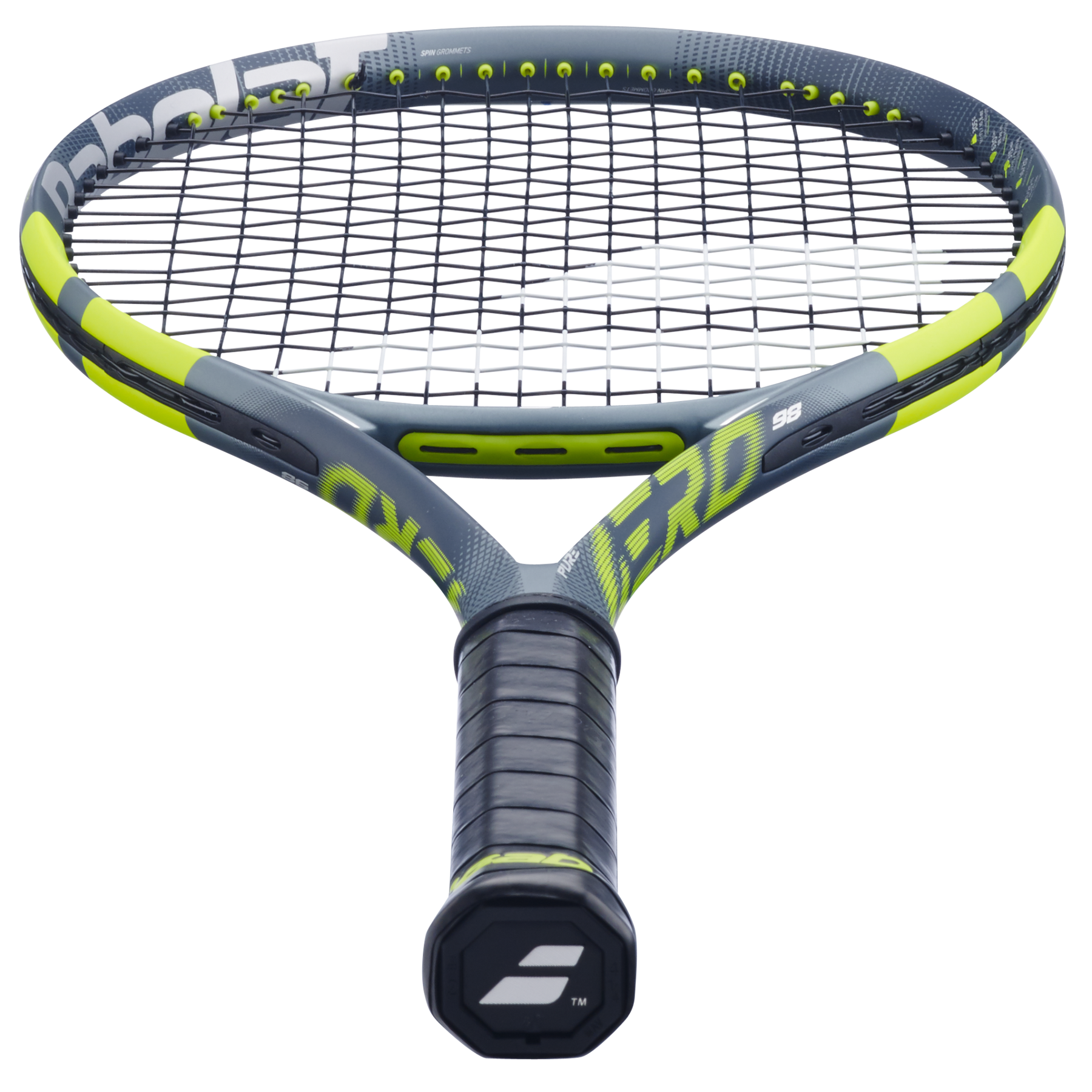 Babolat Pure Aero 98 2026 Tennis Racket Unstrung - Grey/Yellow Tennis Rackets Babolat