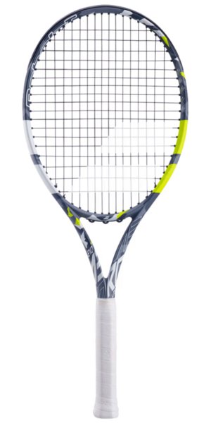 Babolat Evo Aero Lite 102in² (Grey/Yellow/White) Tennis Racket 260g - Strung