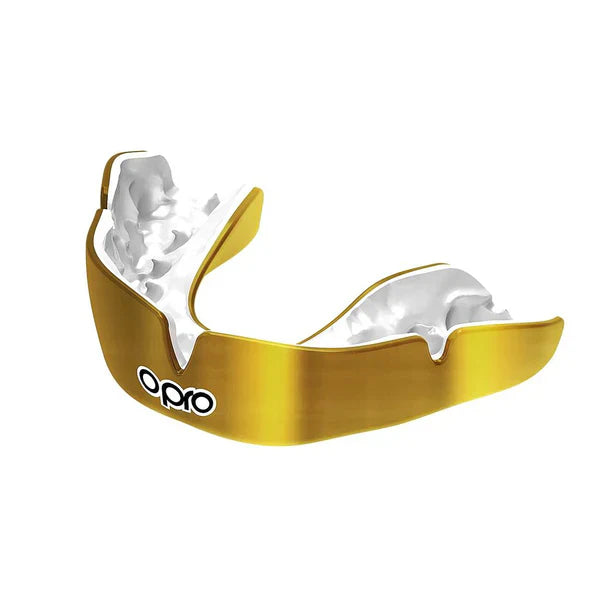 Opro Instant Custom Self Fit Mouthguard Junior - Gold/White