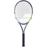 Babolat Evo Aero 2026 Tennis Racket Strung - Grey/Yellow Grey Yellow Tennis Rackets Babolat