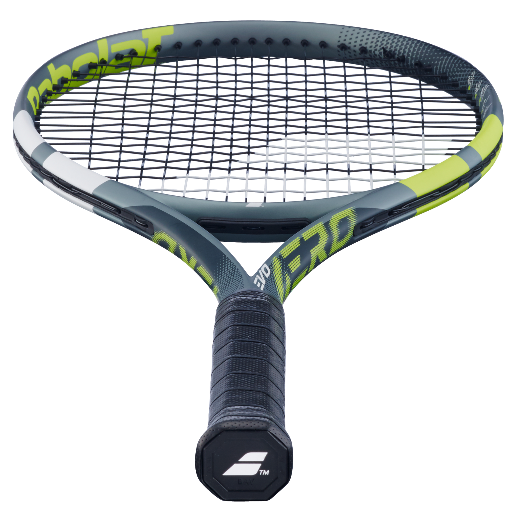 Babolat Evo Aero 2026 Tennis Racket Strung - Grey/Yellow Tennis Rackets Babolat