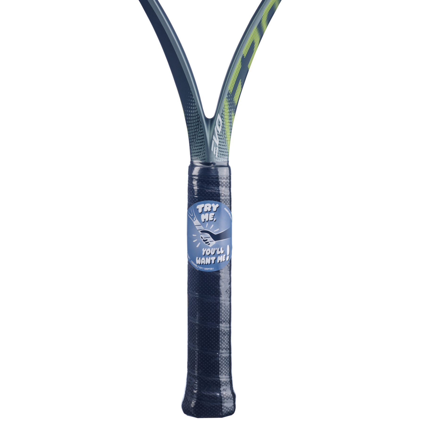 Babolat Evo Aero 2026 Tennis Racket Strung - Grey/Yellow Tennis Rackets Babolat