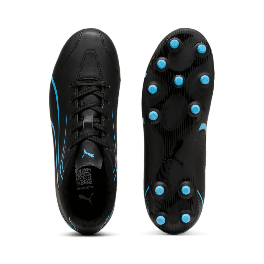 Puma Vitoria FG/AG Football Boots Junior - Puma Black/Luminous Blue